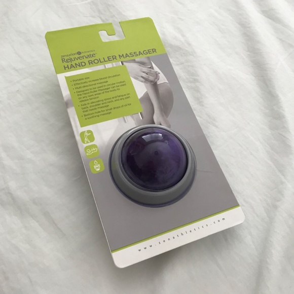 NEW Zenzation Athletics Rejuvenate Hand Roller Massager Ball Purple Grey - Picture 2 of 7